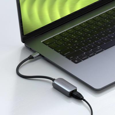 Satechi USB-C to Ethernet adapter (2.5 Gb) - Space Grey Satechi USB-C to Ethernet adapter (2.5 Gb) - Space Grey