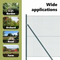 VidaXL Afrasteringspaal groen 10 x 1,2 m (16 x 16 mm gaas) - thumbnail