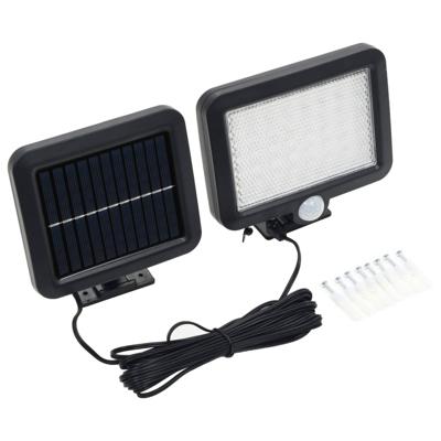 vidaXL Solarlamp met bewegingssensor LED-lichten wit