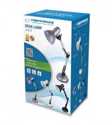 Esperanza AVIOR tafellamp E27 12 W LED Zwart