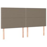 Boxspring met matras stof taupe 180x200 cm - thumbnail