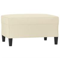 Voetenbank 70x55x41 cm kunstleer crmekleurig - thumbnail