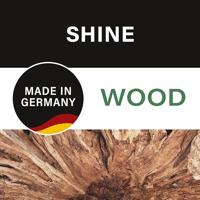 Fischer & Honsel SchemerlampShine-Wood met crème kap - 40484 - thumbnail