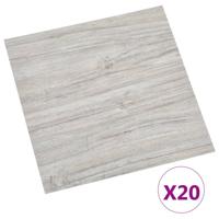 VidaXL Vloerplanken 20 st zelfklevend 1,86 m² pvc lichtgrijs - thumbnail