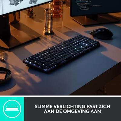 Logitech MX Mechanical toetsenbord Draadloos Grijs - Kailh Choc Brown V2 - thumbnail