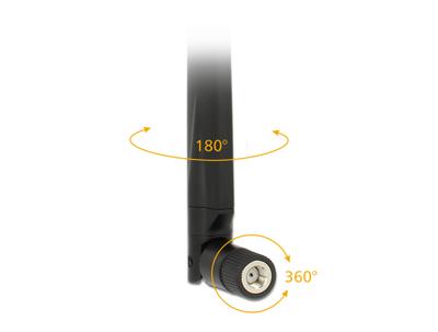 Delock 88913 WiFi-staafantenne 7 dB 2.4 GHz, 5 GHz