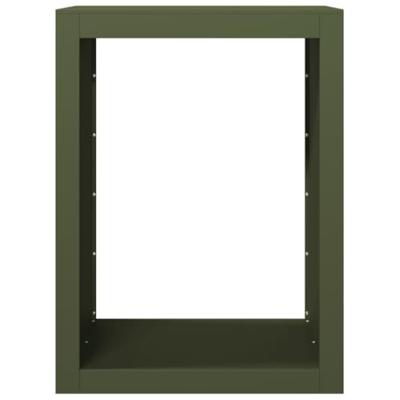 Haardhoutrek 60x40x80 cm staal groen Haardhoutrek 60x40x80 cm staal groen