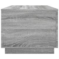 Salontafel met LED-verlichting 90x50x40 cm grijs sonoma eiken - thumbnail