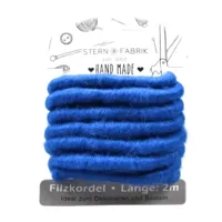 Stern Fabrik vilt koord kobalt blauw 2 m | 36 stuks - thumbnail