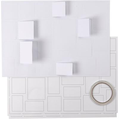Creativ Company Kerstkalender, afm 30x42 cm, wit, 5 stuk/ 1 doos