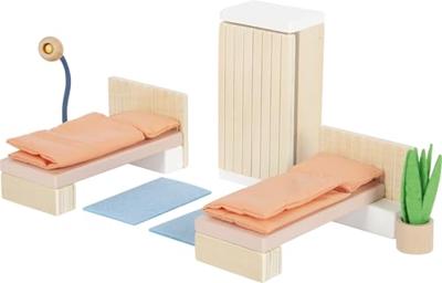 Poppenhuismeubels SLAAPKAMER SMALL FOOT® meerkleurig