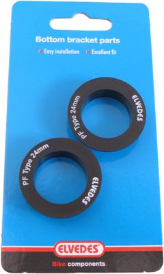 Elvedes Trapas lagerkapjes voor shimano 24mm press-fit (2 stuks)