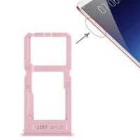 SIM-kaart lade + SIM-kaart lade/micro SD-kaart lade voor vivo X20 plus (Rose goud) - thumbnail
