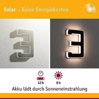 Paulmann 79844 4000870798447 Huisnummerlamp op zonne-energie Energielabel: G (A - G) 0.20 W Warmwit Zwart - thumbnail