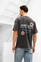 Jorcustom Flowers Loose Fit T-Shirt Heren Donkergrijs/Oranje - Maat S - Kleur: DonkergrijsOranje | Soccerfanshop - thumbnail