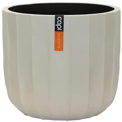 Capi bloempot Bol Craft 9x8 cm Beige