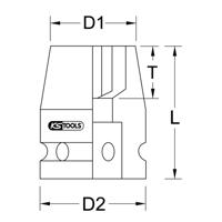 KS Tools 515.0071 515.0071 Verwisselbare kop 22 mm 22 mm 1/2 - thumbnail
