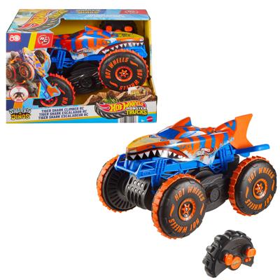 Hot Wheels - Monstertrucks - Op batterijen werkend Tiger Shark-klimvoertuig - Hot Wheels - JFR39