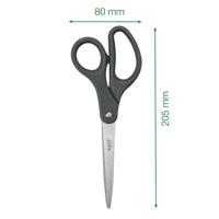 Leitz schaar, ft 20,5 cm, rechts en links, scherpe punt, titanium, grijs, blister van 1 stuk - thumbnail