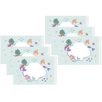 Bellenblaas Stickers Zeemeermin Magic (6st)