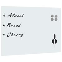 VidaXL Whiteboard voor aan de wand magnetisch 80x60 cm glas - thumbnail