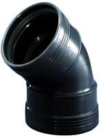 PP bocht 45 graden manchet - 125 mm - thumbnail