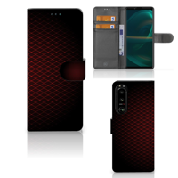 Sony Xperia 5III | Telefoon Hoesje | Geruit Rood - thumbnail