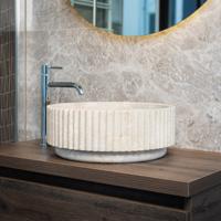 Waskom Loutro Irini Rond 40x40x15 cm Marmer Loutro - thumbnail