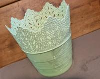 Bloempot PARIJS rond 14,5 cm Groen set van 2 stuks - thumbnail