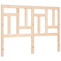 Bedframe met hoofdbord massief hout - thumbnail
