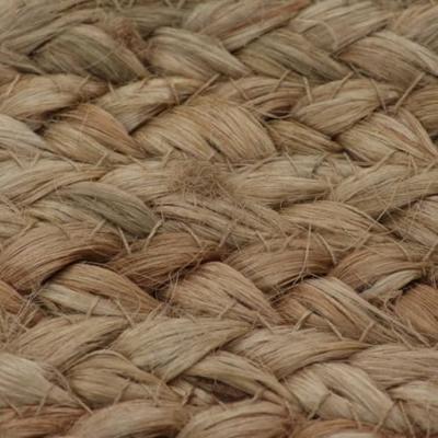 VidaXL Tapijt rond 150 cm gevlochten jute