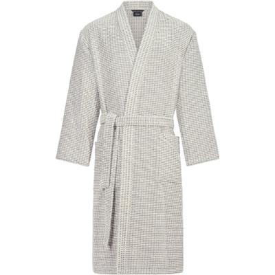 Cawö Cawo Heren Home Kimono, extra licht XL 6536 natur-stein