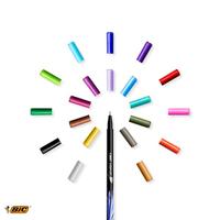 BIC intensity fineliners pastel, 6st. - thumbnail