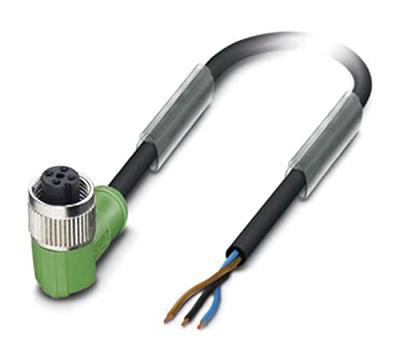 Phoenix Contact 1668218 Sensor/actuator connector, geassembleerd M12 Aantal polen (sensoren): 3 Bus, haaks 5.00 m 1 stuk(s)