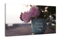 Schilderij -Wees lief voor jezelf vandaag, 100x70cm Premium print - thumbnail