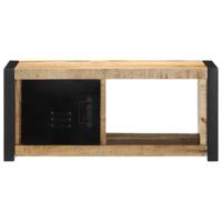 Tv-meubel 80x30x35 cm massief ruw mangohout - thumbnail