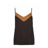 Protest top Reflect zwart/camel - thumbnail