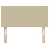 Hoofdbord met LED effen 90 cm ribfluweel lichtgroen grijs - thumbnail