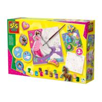 SES Gieten en schilderen Canvassen om te schilderen prinsessen 3x - thumbnail