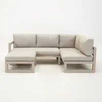 Grosso hoekbank 3 delig R beige - thumbnail