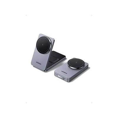 UGREEN UGREEN W528 Magnetic Charger 2-in-1 Wireless Charger Grijs