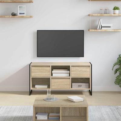 TV-kast met lade Sonoma 100 x 36 x 49,5 cm Bewerkt hout