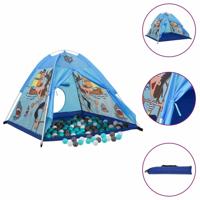 VidaXL Kinderspeeltent met 250 ballen 120x120x90 cm blauw - thumbnail