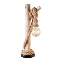 Home sweet home maritime tafellamp hout / touw - thumbnail
