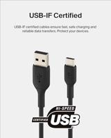 Belkin BoostCharge USB-C-kabel, USB-C/USB-A kabel, USB Type-C-kabel, oplader kabel voor iPhone 15, Plus, Pro, Pro Max, Samsung Galaxy S24, Pixel, iPad Pro, Nintendo Switch en meer, 3 m, zwart - thumbnail