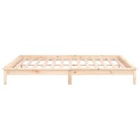 Bedframe LED massief hout 140x190 cm - thumbnail