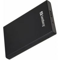 Sandberg USB 3.0 to SATA Box 2.5 2.5 HDD-/SSD-behuizing Zwart - thumbnail