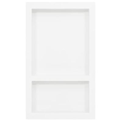 Douchenis met 2 vakken 41x69x9 cm hoogglans wit