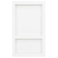 Douchenis met 2 vakken 41x69x9 cm hoogglans wit - thumbnail