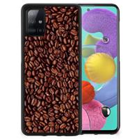 Samsung Galaxy A51 Silicone Case Koffiebonen - thumbnail